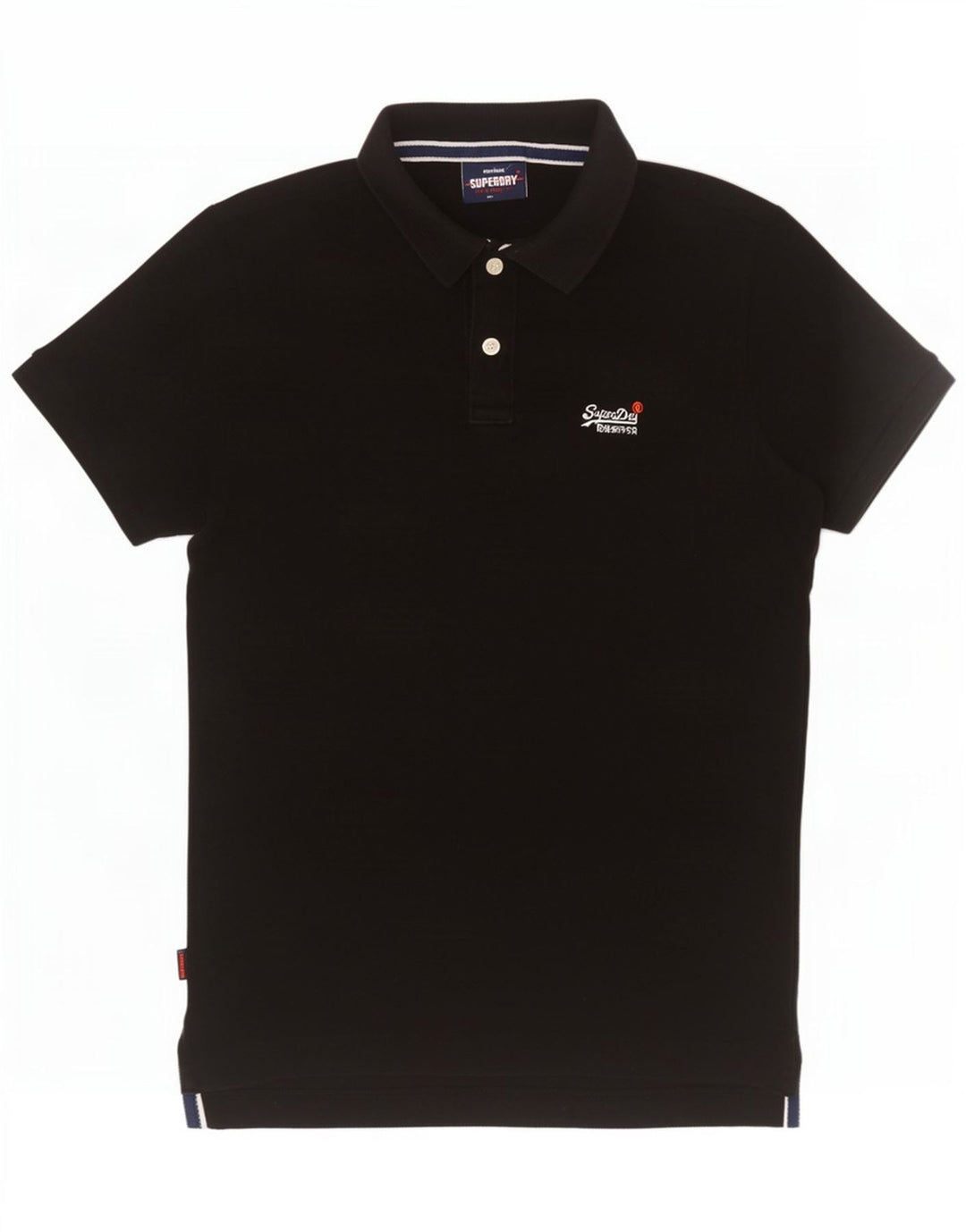 Polo da uomo Superdry in cotone nero medio