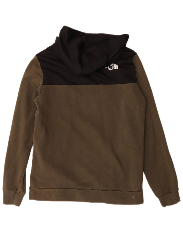 Felpa con cappuccio grafica per ragazzi The North Face 14-15 anni XL color kaki