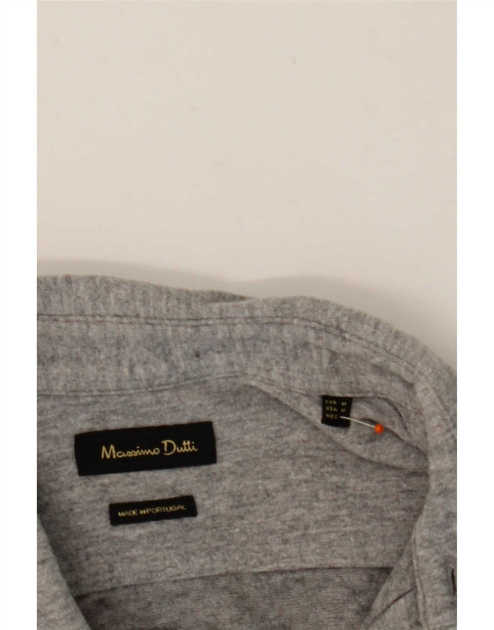 Camicia da uomo Massimo Dutti Grigio medio