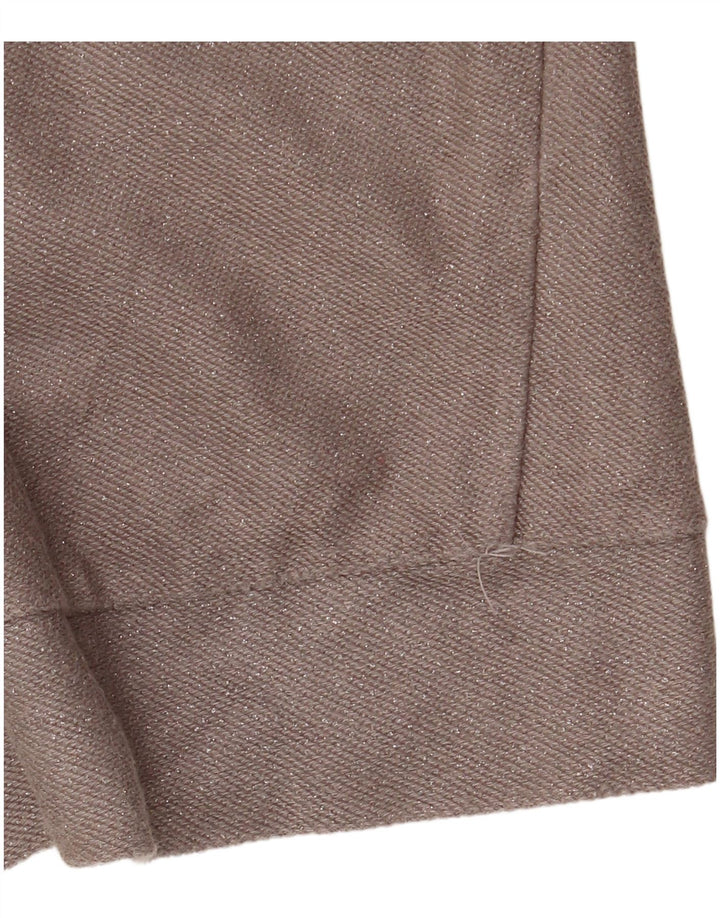 Maglione ZARA da donna oversize con scollo a barca UK 10 piccolo grigio