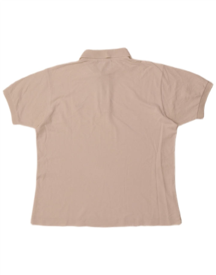 Polo Lacoste da uomo vestibilità classica taglia 5 grande bianca