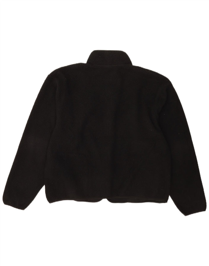 Giacca in pile Nike da uomo dal taglio ampio UK 38 medio nero poliestere