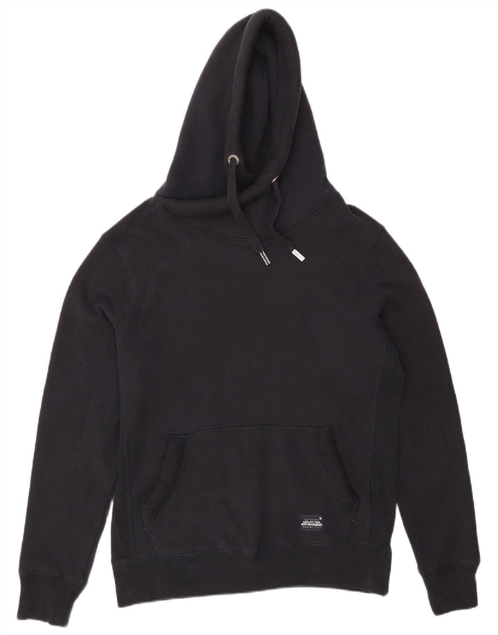 Felpa con cappuccio da uomo Superdry XL in cotone nero