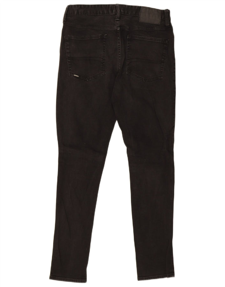 Jeans skinny da uomo Superdry W32 L32 cotone nero