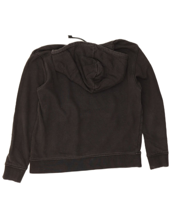 Felpa con cappuccio da donna Adidas UK 14 cotone nero medio
