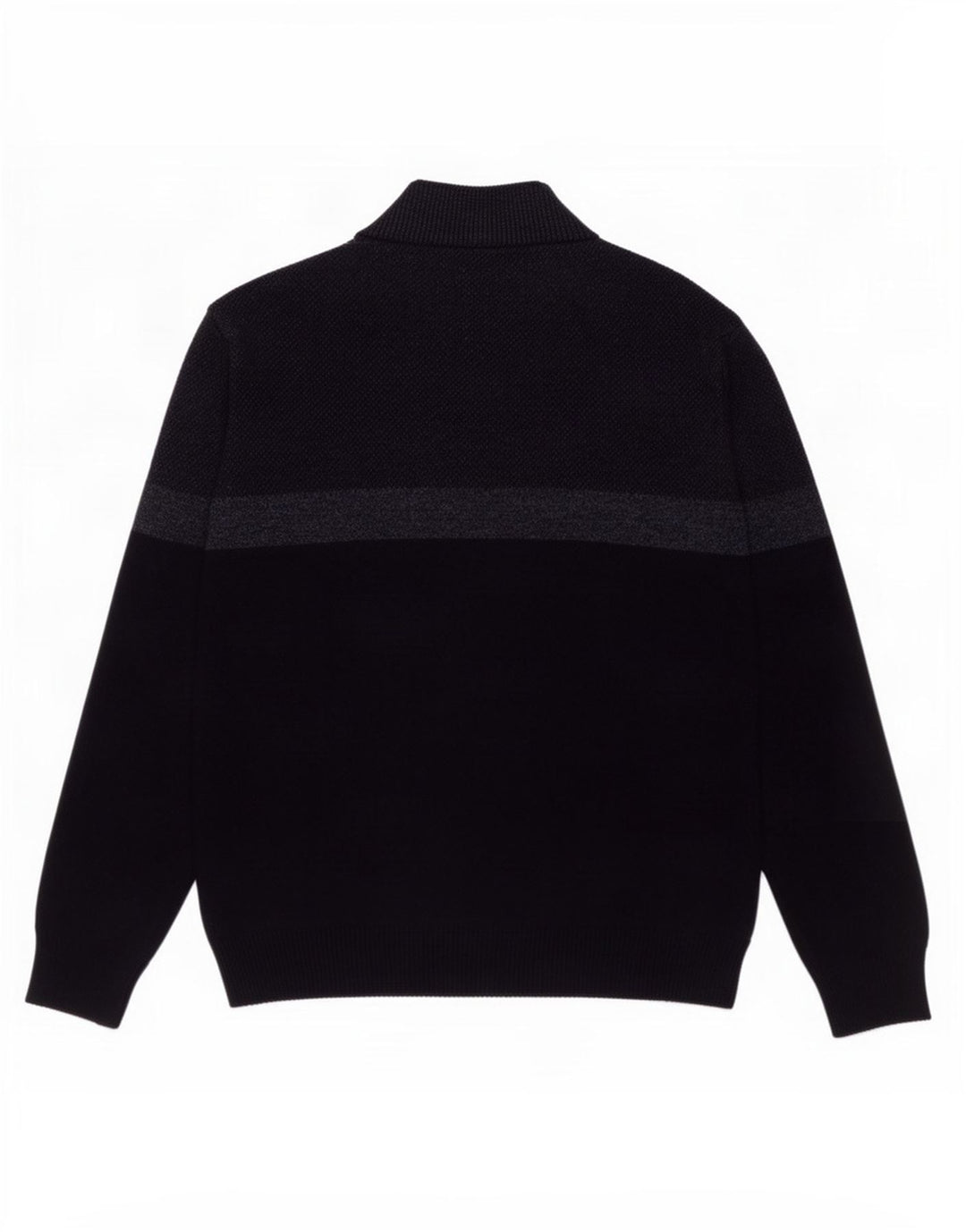 Maglione da uomo Marks & Spencer con zip e collo grande color block blu navy