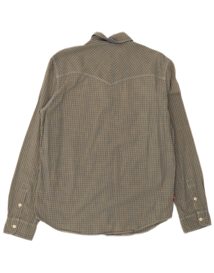 Camicia Levi's da uomo dalla vestibilità standard, a quadri blu medio