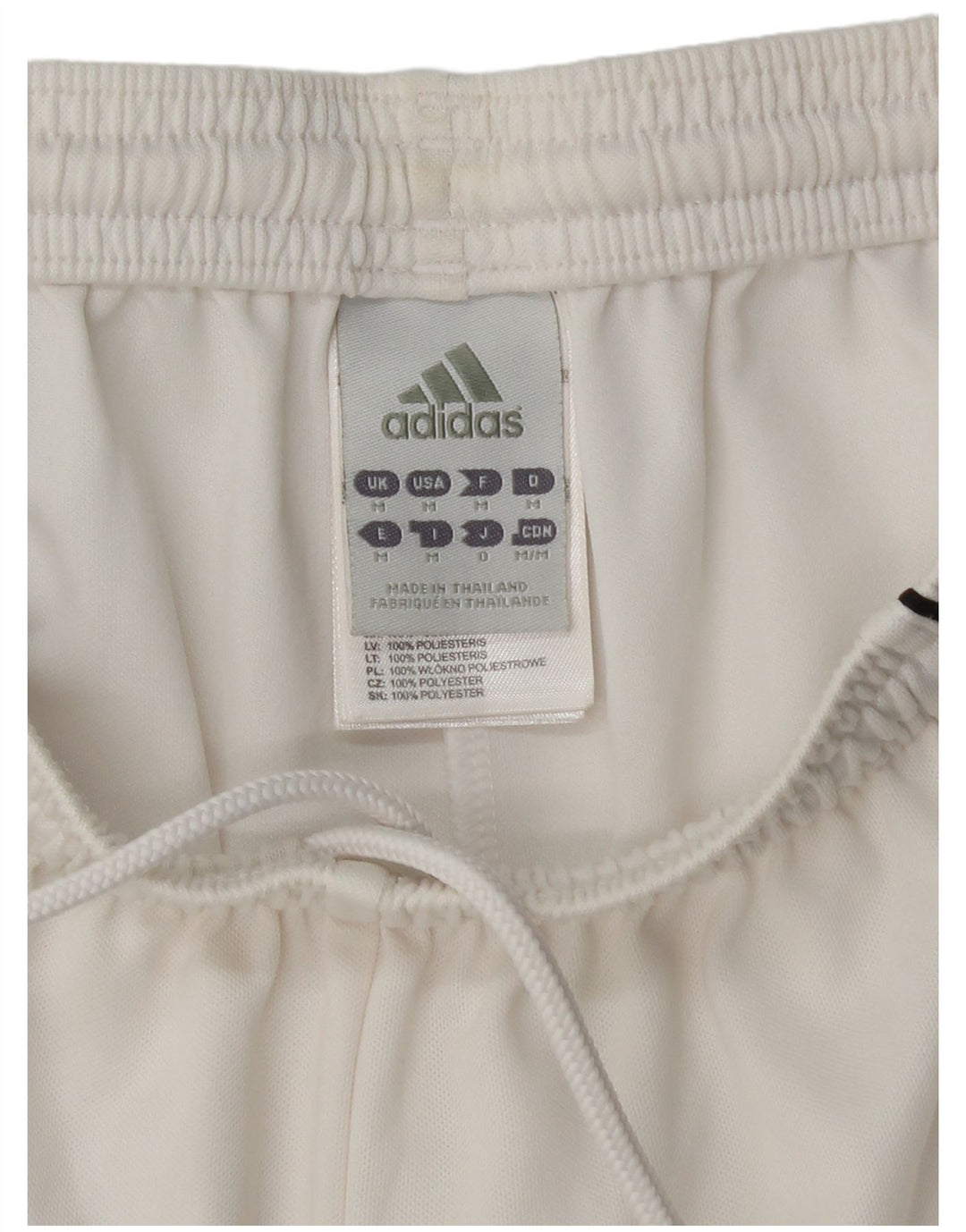Pantaloncini sportivi Adidas Climalite da uomo di colore bianco medio in poliestere