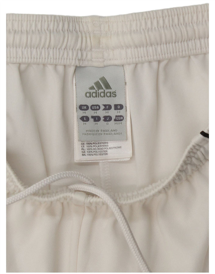 Pantaloncini sportivi Adidas Climalite da uomo di colore bianco medio in poliestere