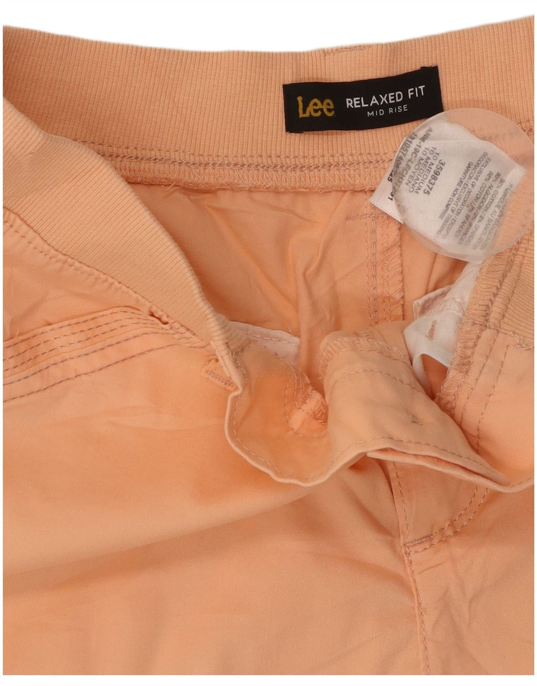 Pantaloncini cargo Lee da donna dalla vestibilità rilassata US 10 Large W32 in cotone arancione