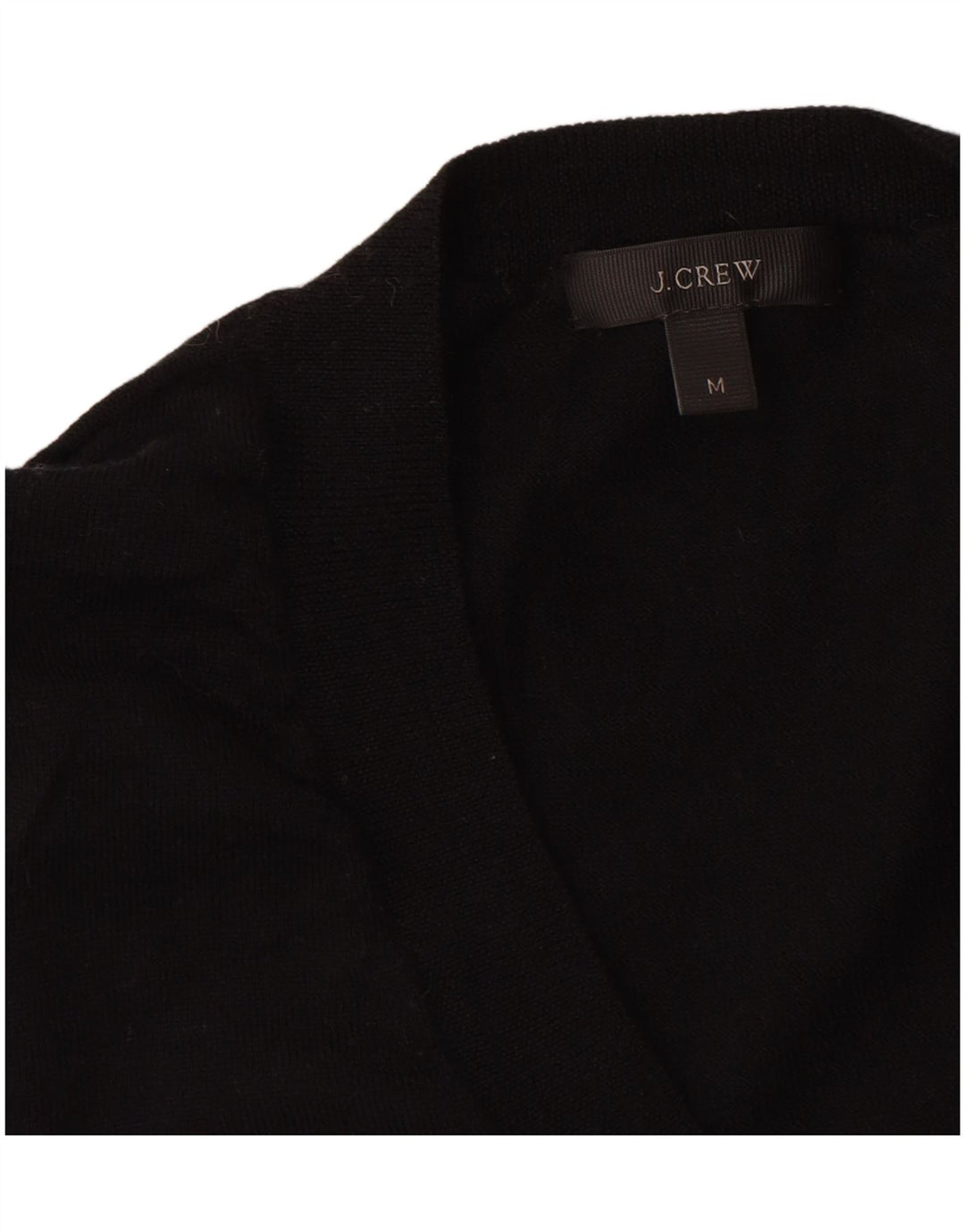 J. Crew Maglione da donna con scollo a V UK 12 Lana merino nera media