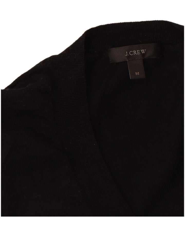 J. Crew Maglione da donna con scollo a V UK 12 Lana merino nera media