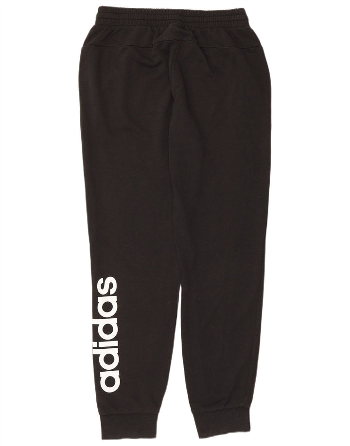 Pantaloni da tuta con grafica ADIDAS da donna Joggers UK 12/14 Medio Nero