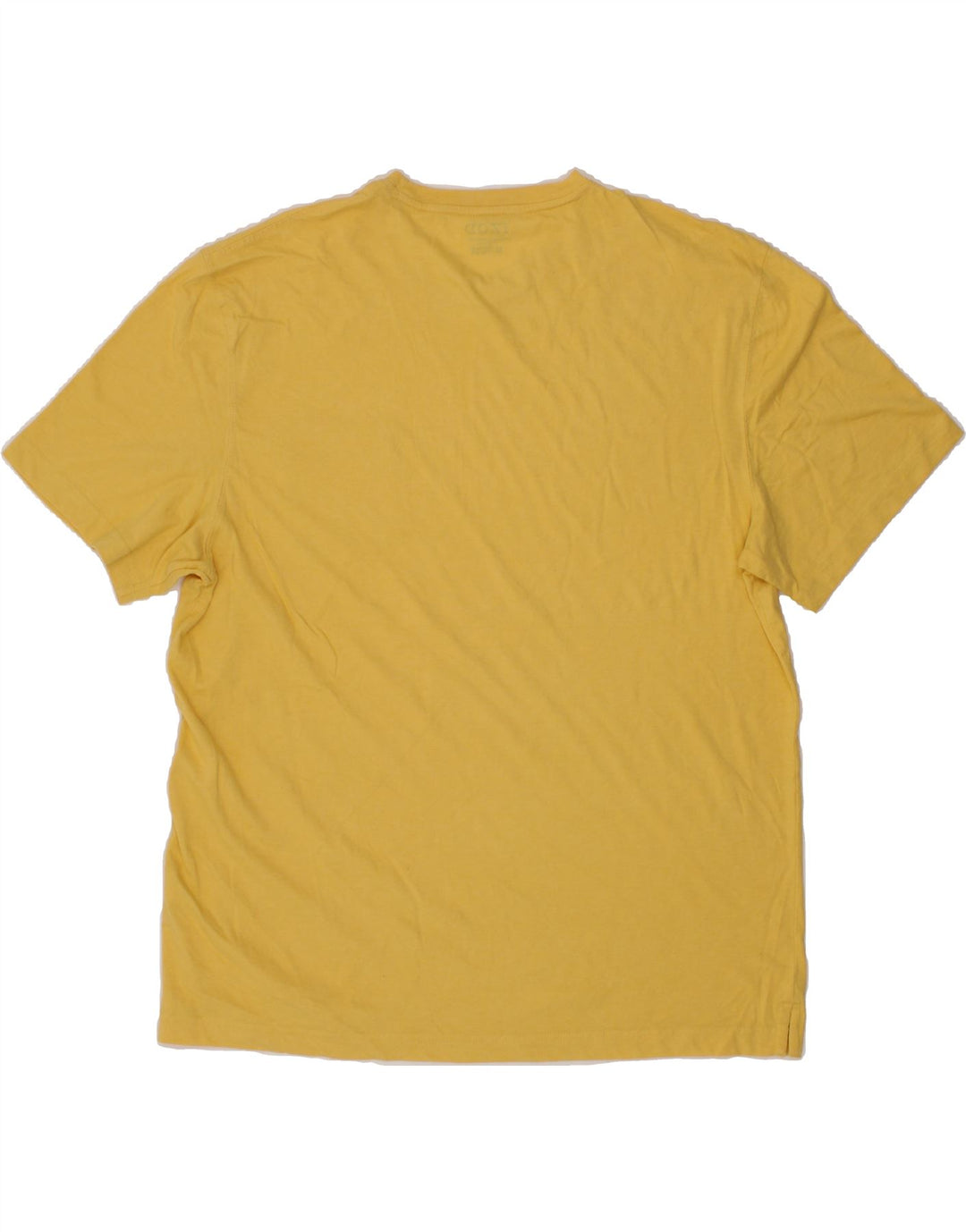 IZOD Mens T-Shirt Top XL Yellow Cotton Vintage Izod and Second-Hand Izod from Messina Hembry 