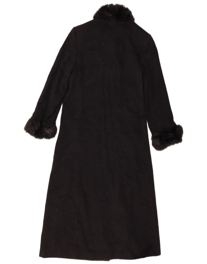 Soprabito lungo da donna Marks & Spencer UK 16 Large Black New Wool
