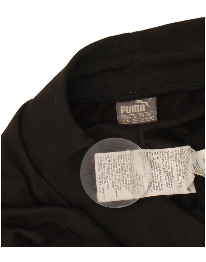 Pantaloni da tuta con grafica Puma da ragazzo, pantaloni da jogging, 9-10 anni, poliestere nero