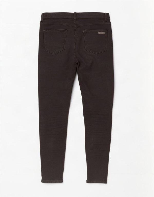 Jeans Jegging corti da donna Marks & Spencer UK 14 Large W32 L27 Cotone nero