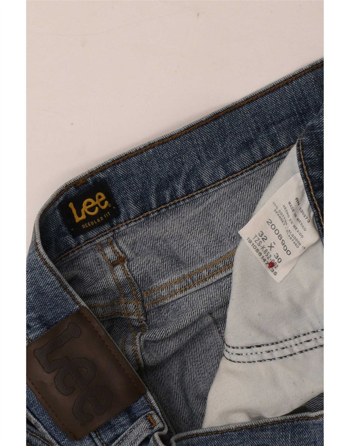Jeans dritti Lee da uomo con vestibilità regolare, W32 L30, cotone blu