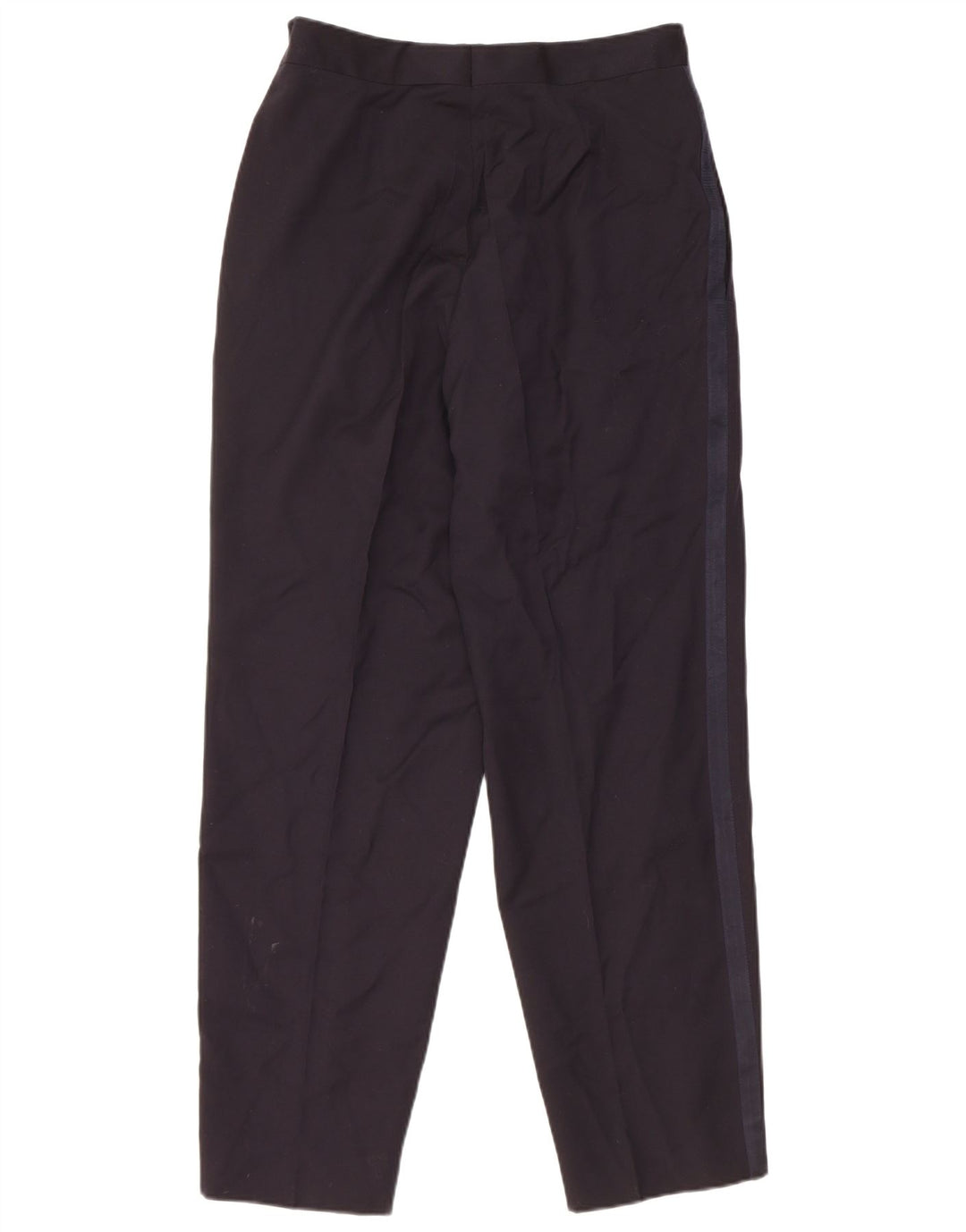 Pantaloni da abito dritti vintage da uomo IT 48 medi W30 L30 blu navy