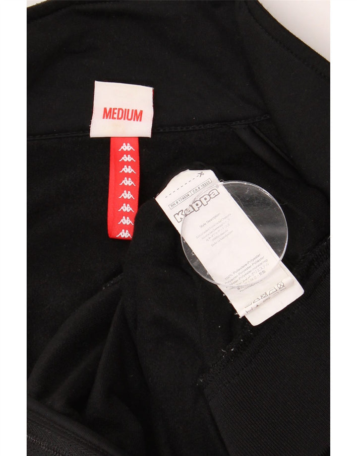 Giacca da tuta grafica da uomo KAPPA in poliestere nero medio