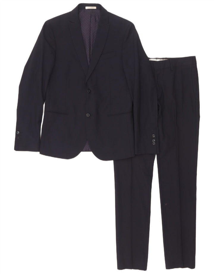 Abito 2 pezzi da uomo Daniele Alessandrini IT 46 Small W31 L33 Blu Navy