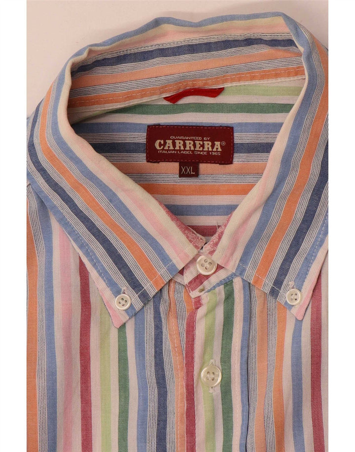 Camicia da uomo Carrera 2XL a righe multicolore