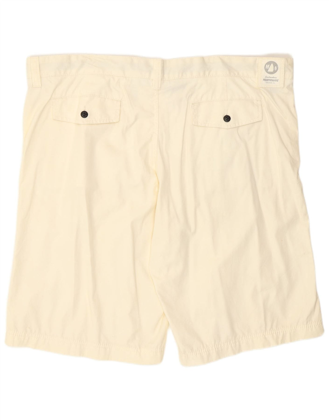 Pantaloncini chino da uomo Murphy & Nye W44 2XL cotone bianco