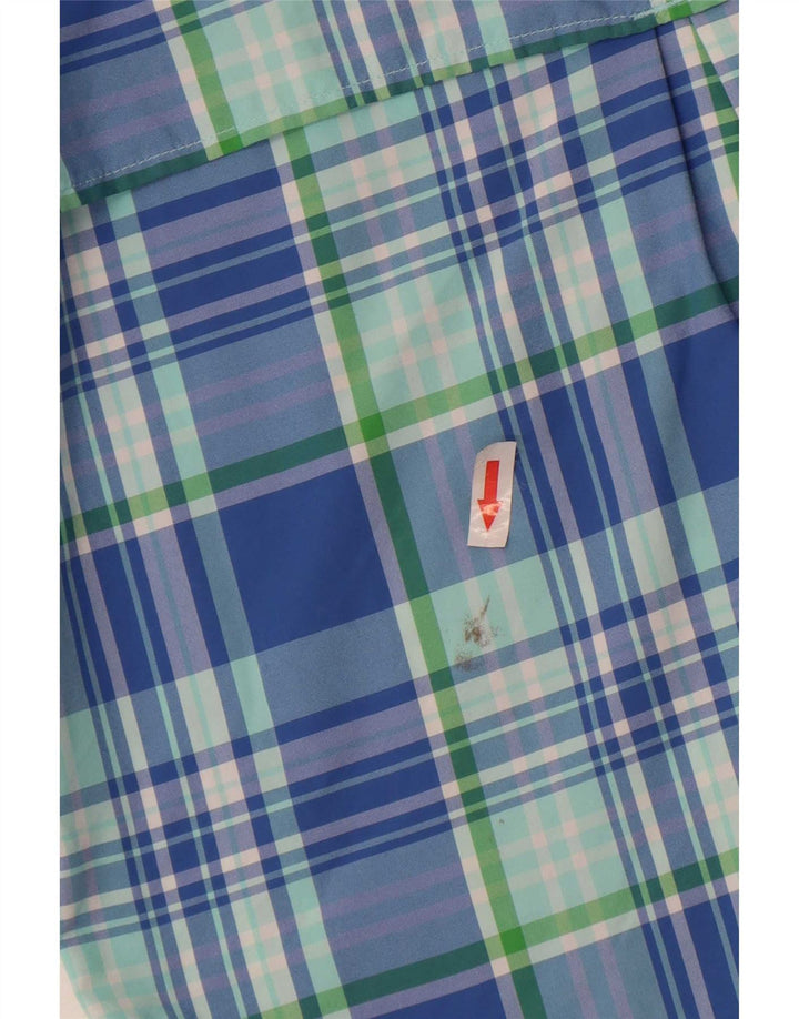 Camicia da ragazzo Columbia 11-12 anni in nylon a quadri blu grande