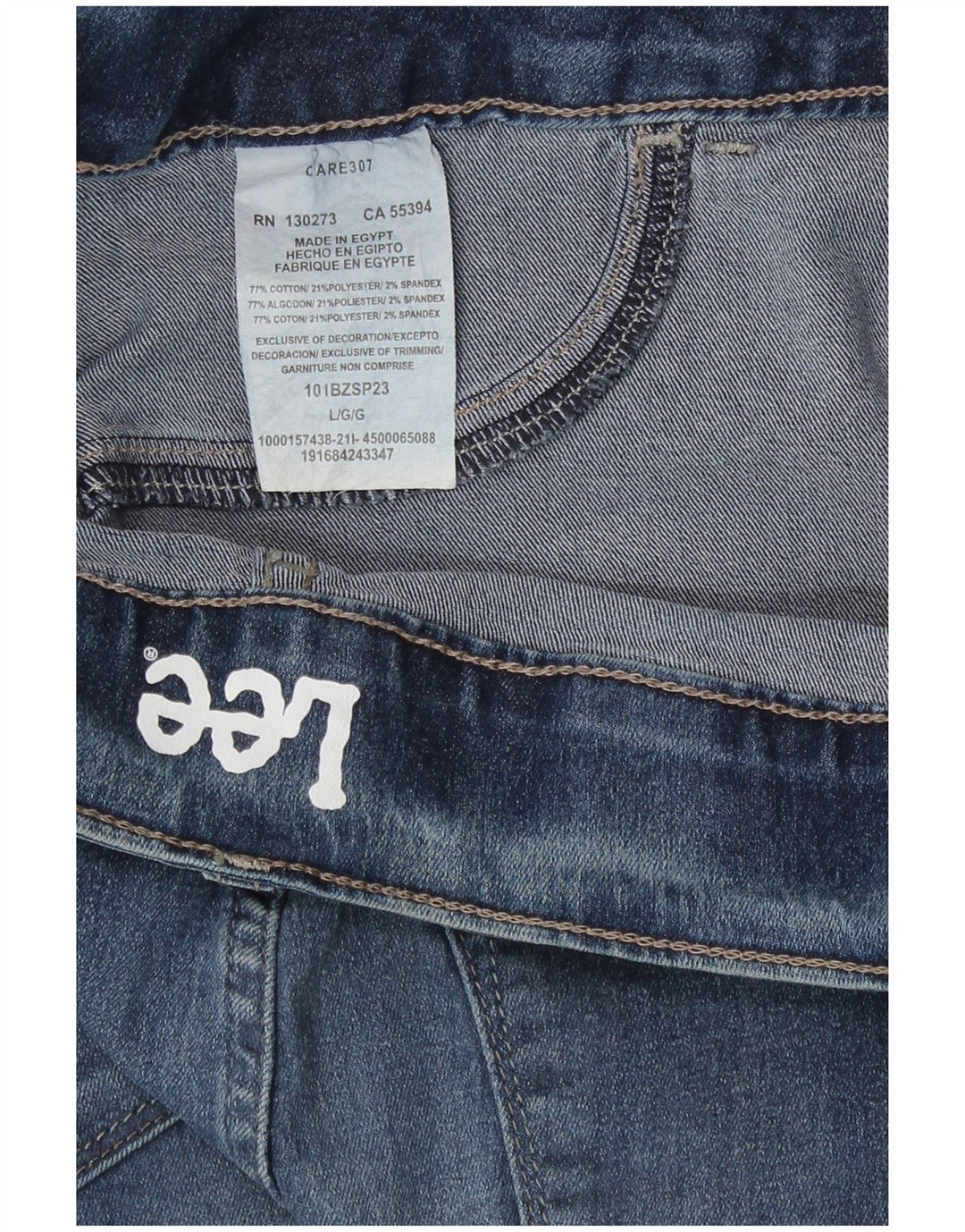 Jeans legging da donna Lee US 10 Large W34 L28 cotone blu