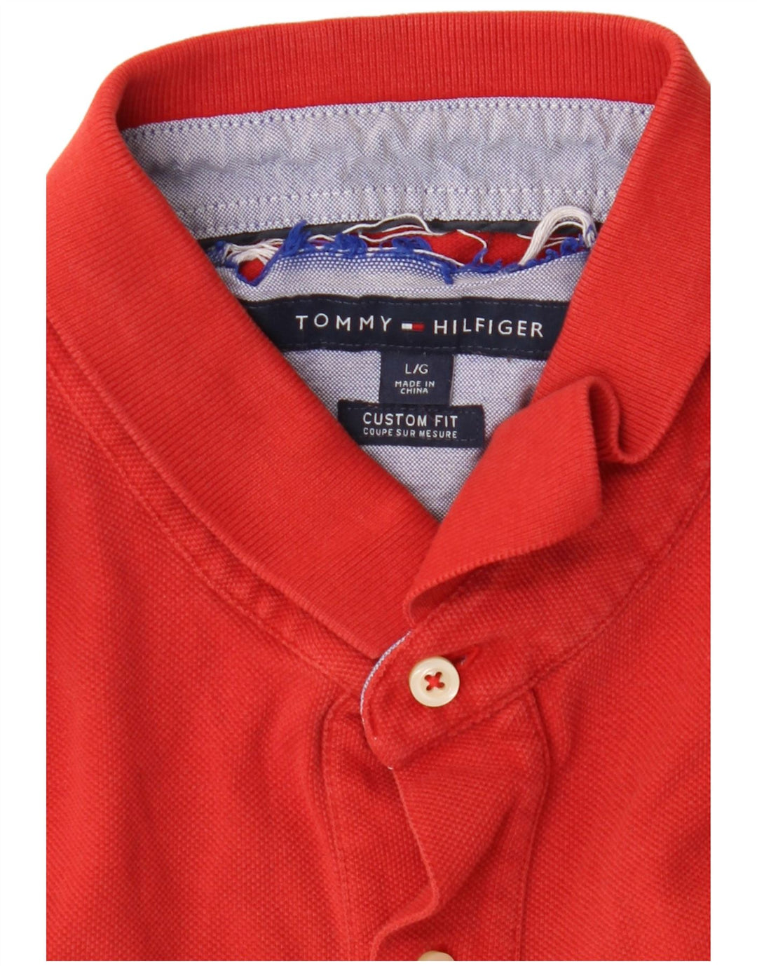 TOMMY HILFIGER Polo da uomo su misura grande rossa
