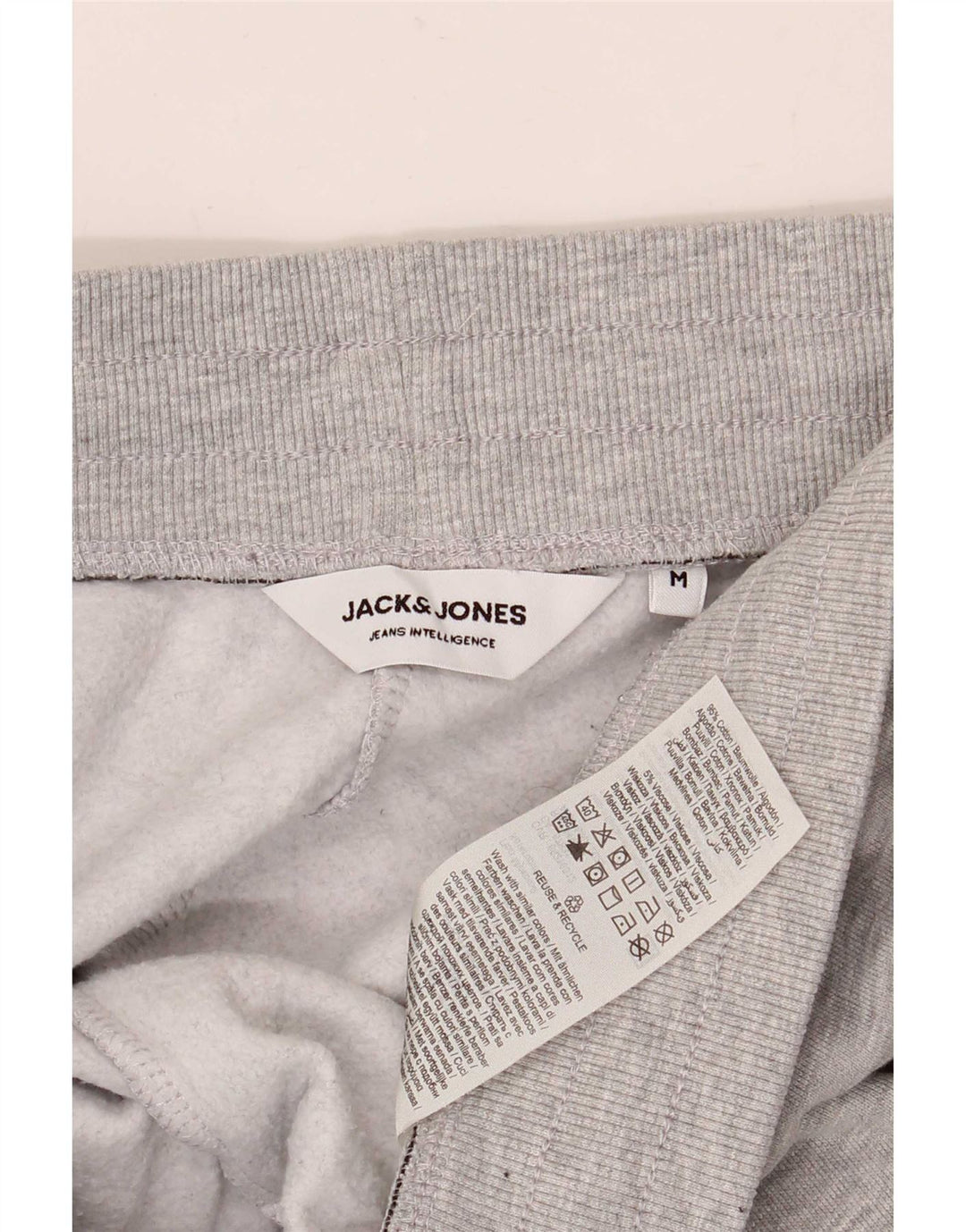 Jack & Jones Pantaloni da tuta da uomo Joggers Cotone chiazzato grigio medio