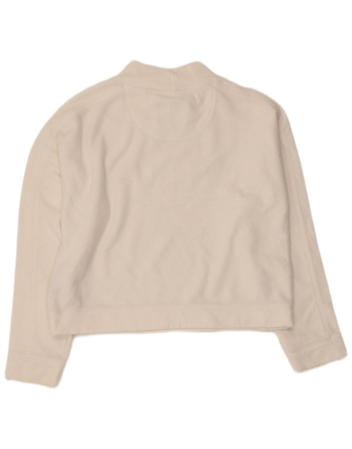 Felpa grafica corta da donna Jack Wills UK 14 grande bianco