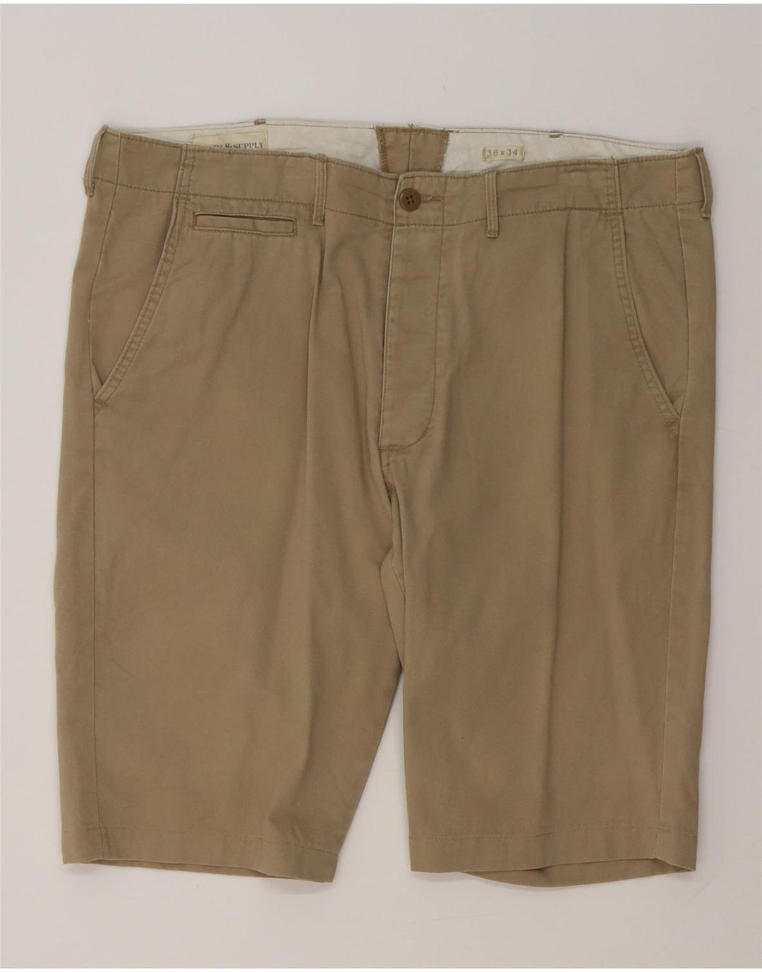 Pantaloncini chino da uomo Ralph Lauren W36 grandi in cotone beige