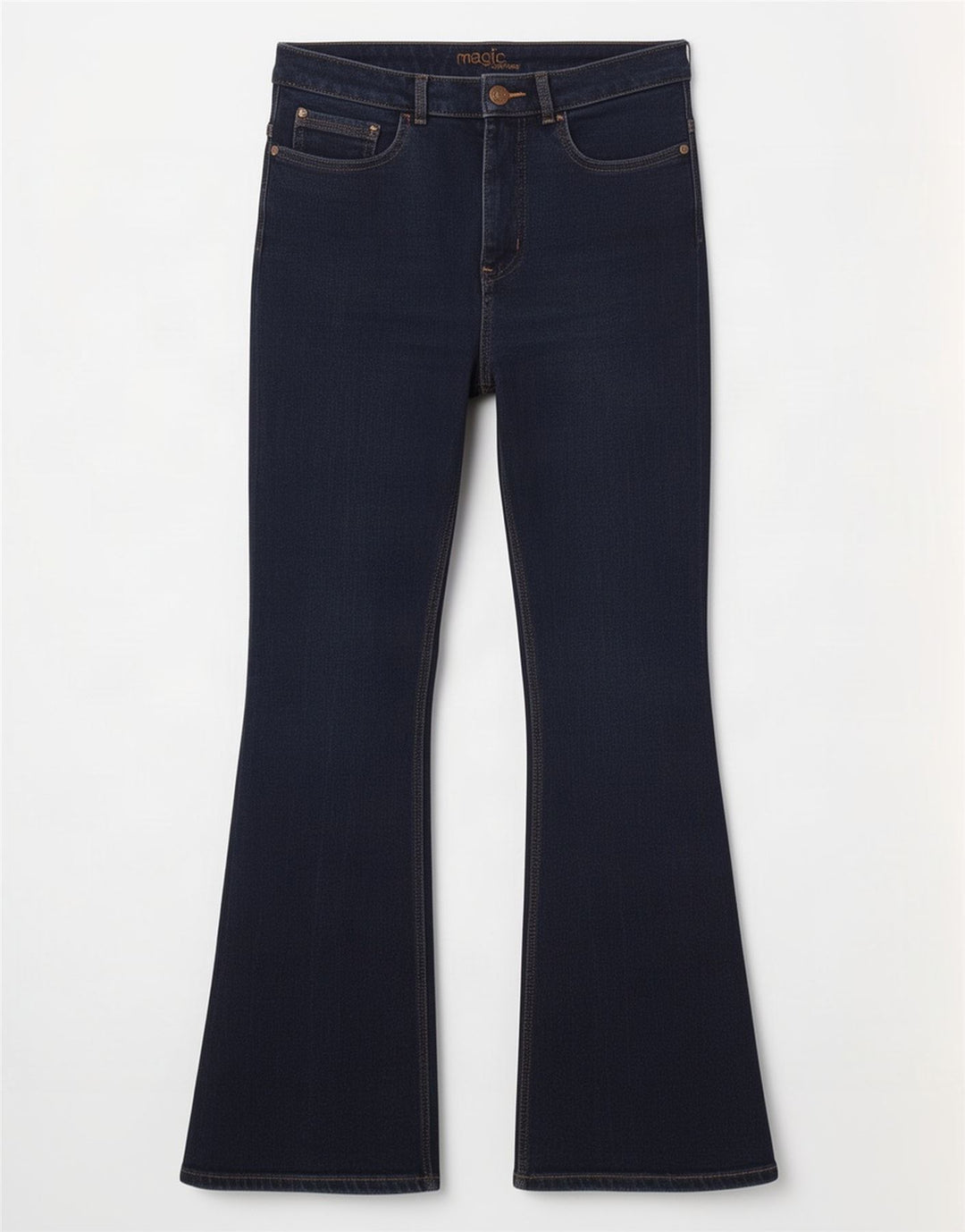 Jeans svasati da donna Marks & Spencer UK 12 medio W30 L27 blu navy