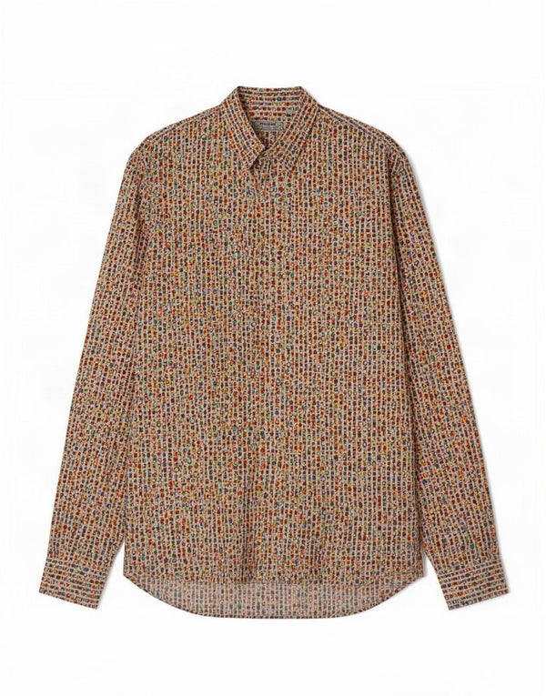 Camicia Desigual Uomo XL Cotone geometrico multicolore