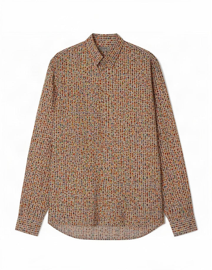 Camicia Desigual Uomo XL Cotone geometrico multicolore