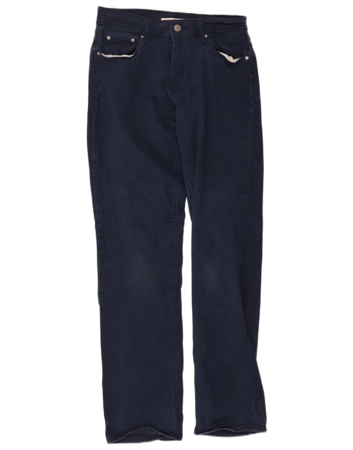 Jeans dritti 505 da donna Levi's W27 L30 cotone blu navy