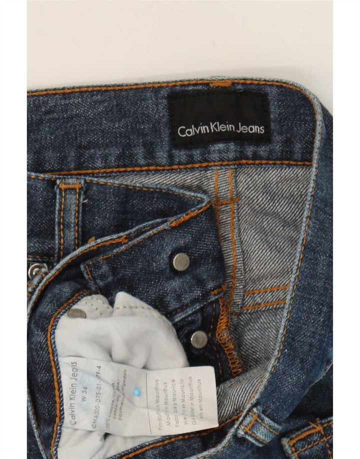 Jeans dritti da uomo Calvin Klein W36 L33 cotone blu