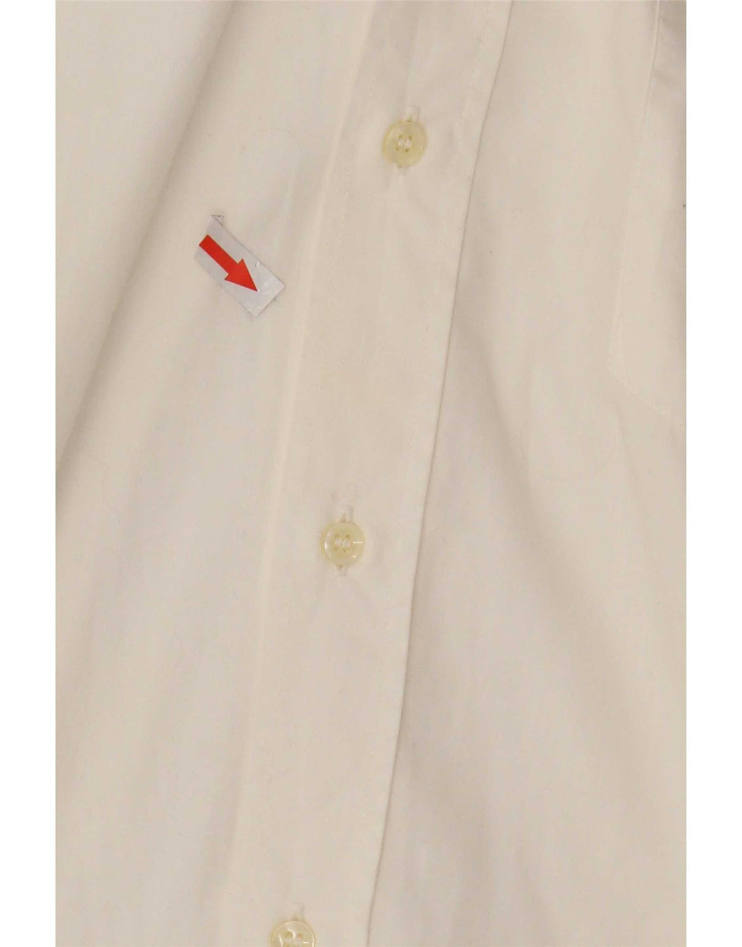 Camicia vintage da uomo piccola in cotone bianco