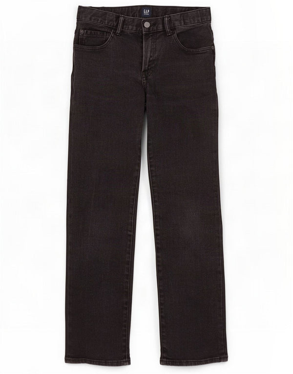 Gap Jeans dritti per ragazze 13-14 anni W28 L29 Cotone nero
