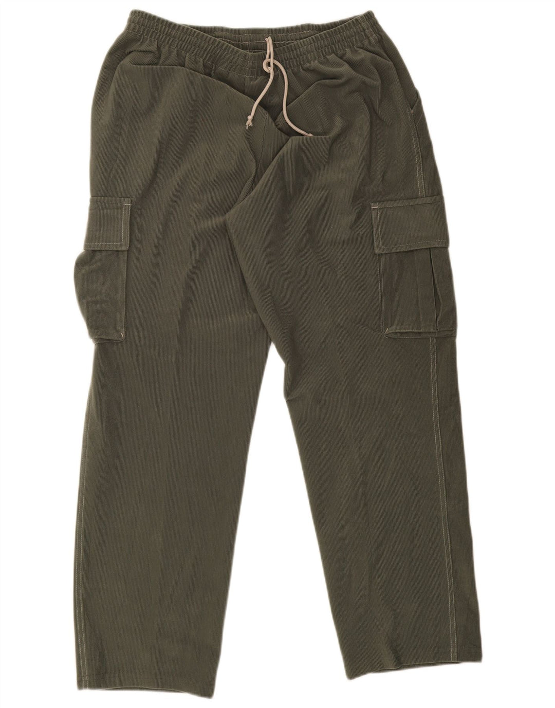 Pantaloni da tuta cargo da uomo Diadora UK 42 Large in poliestere kaki
