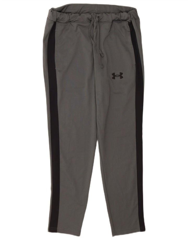 Pantaloni da tuta da uomo Under Armour Large in poliestere color block grigio