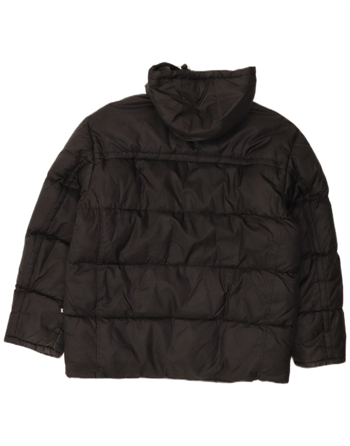 Giacca imbottita con cappuccio da uomo Brugi UK 40 Large nera in poliammide
