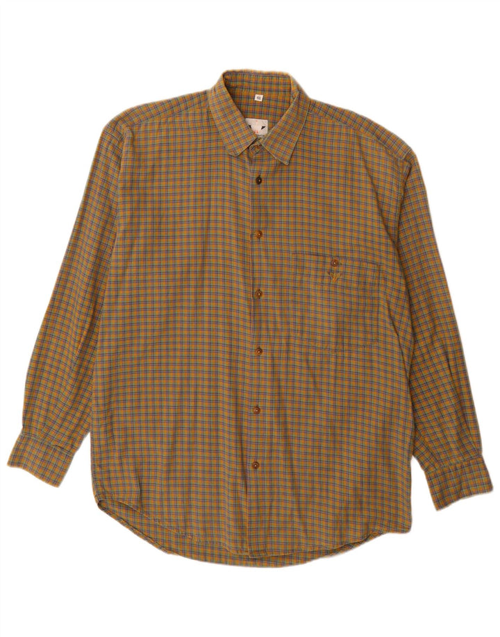 Camicia in flanella da uomo Goose & Gander IT 46 quadri marroni grandi