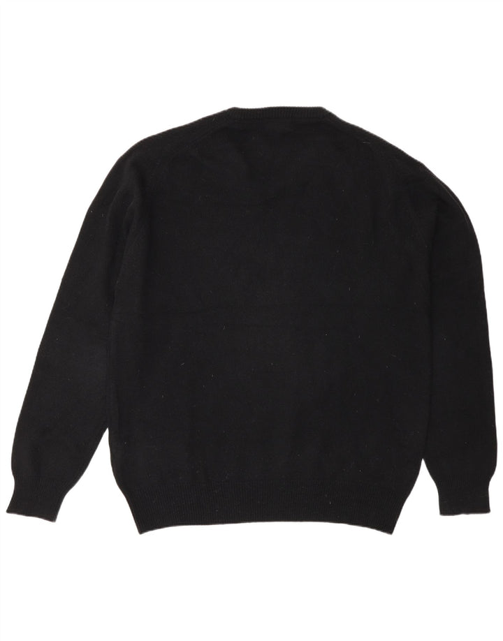 Maglione Kappa da uomo con scollo a V XL in lana nera