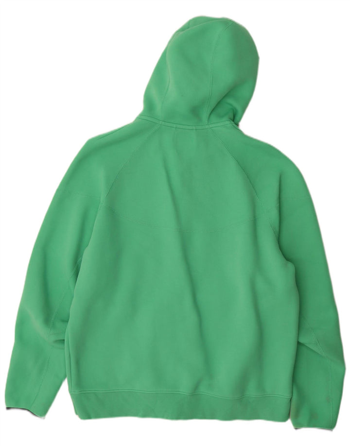 Felpa con cappuccio e zip Nike da uomo XL in cotone verde
