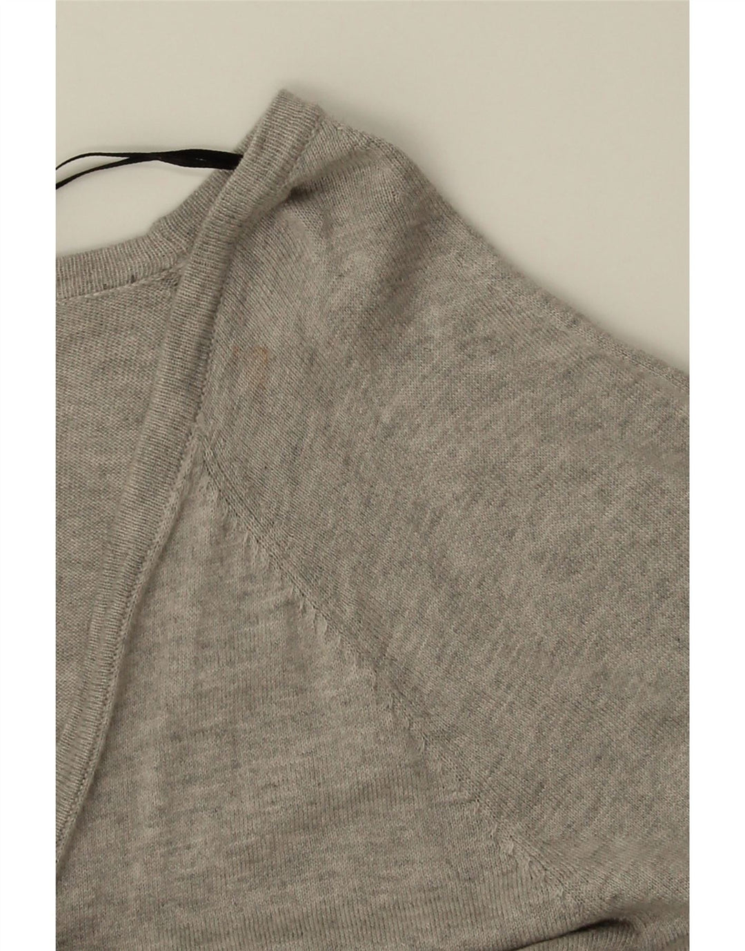 MASSIMO DUTTI Womens Cardigan Sweater UK 18 XL Grey Cotton Vintage Massimo Dutti and Second-Hand Massimo Dutti from Messina Hembry 