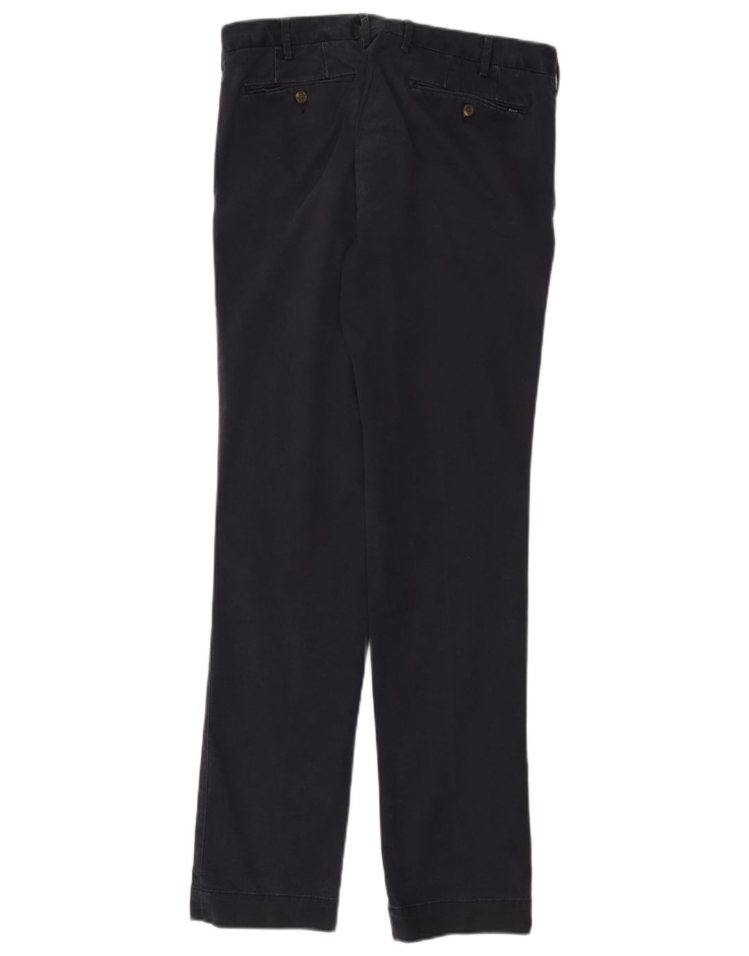 POLO RALPH LAUREN Pantaloni da abito slim fit elasticizzati da uomo W33 L34 Blu navy