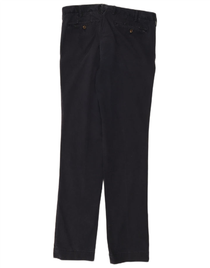 POLO RALPH LAUREN Pantaloni da abito slim fit elasticizzati da uomo W33 L34 Blu navy