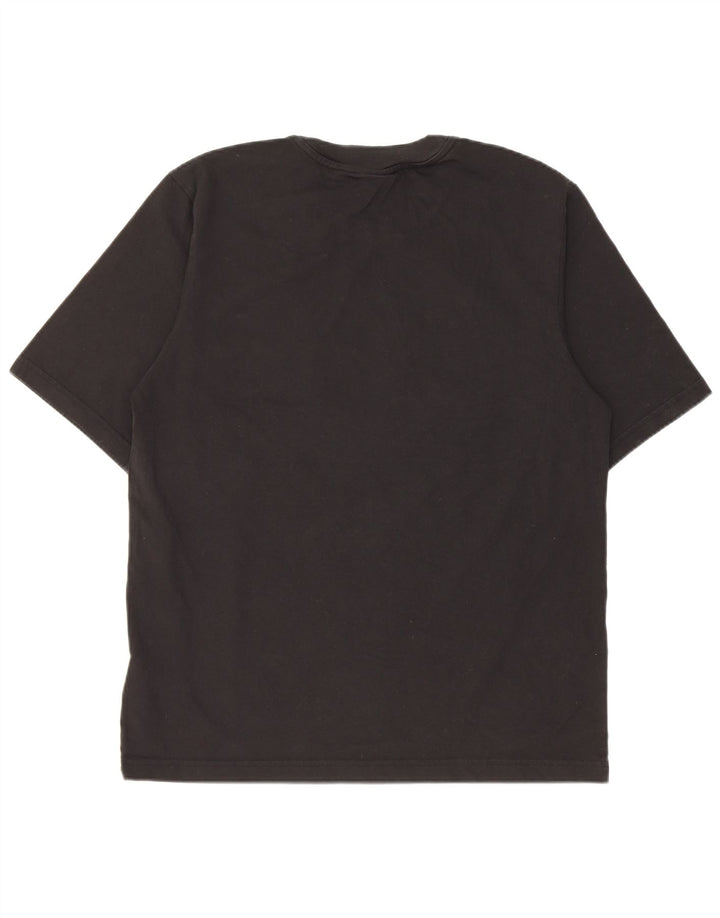 T-shirt grafica da uomo Adidas Top piccola in cotone nero